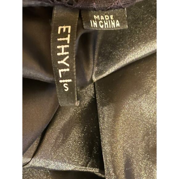 Ethyl Black Jacket/Blazer w/ Sparkles on Front and Lace on Sleeve Size Small - Picture 8 of 11